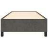 vidaXL Cadre de lit sans matelas gris foncé 90x200 cm velours