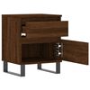 vidaXL Tables de chevet 2 pcs chêne marron 40x35x50 cm bois ingénierie