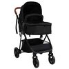 vidaXL Poussette pour bébé 3-en-1 Anthracite et noir Acier