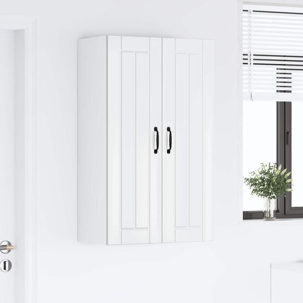 vidaXL Armoire de cuisine Blanc brillant 60 x 31 x 100 cm