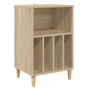 vidaXL Support de platine Ch&ecirc;ne Sonoma 47 x 39,5 x 74,5 cm