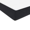 vidaXL Sommier &agrave; lattes de lit avec matelas noir 90x220 cm velours