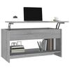 vidaXL Table basse sonoma gris 102x50x52,5 cm bois d'ingénierie