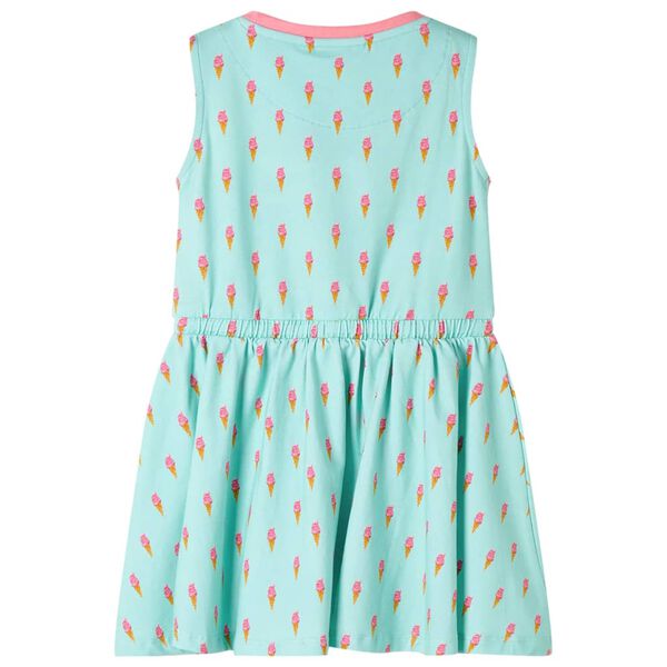 Robe pour enfants avec cordon de serrage menthe claire 92