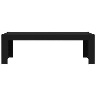 vidaXL Table basse Noir 110x50x35 cm Aggloméré