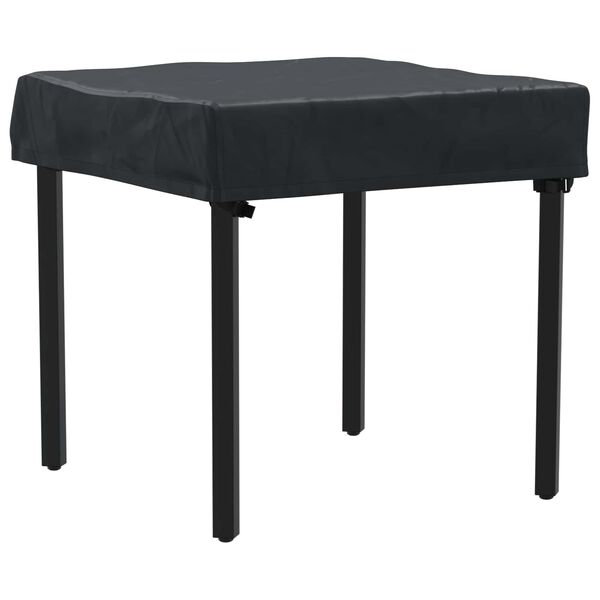 vidaXL Housse de Table Uni Noir 62 x 62 x 15 cm tissu