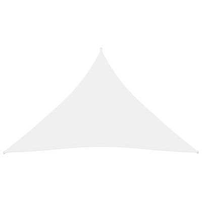 vidaXL Voile de parasol tissu oxford triangulaire 4x4x4 m blanc