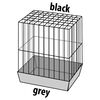 FLAMINGO Cage &agrave; perruches Marja 54x34x75 cm Noir