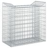 vidaXL Lit sur&eacute;lev&eacute; gabion Argent&eacute; 50 x 100 x 100 cm Acier galvanis&eacute;