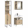 vidaXL Ensemble de mobilier de salle de bain 3 pcs Ch&ecirc;ne Sonoma