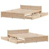 vidaXL Cadre de lit sans matelas 120x190 cm bois de pin massif