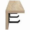 vidaXL Porte-manteau mural Ch&ecirc;ne Sonoma 40 x 10,5 x 10,5 cm