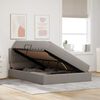 vidaXL Lit avec rangement et matelas avec matelas Taupe 140 x 200 cm