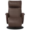 vidaXL Fauteuil inclinable avec repose-pieds marron similicuir