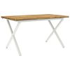 vidaXL Table &agrave; manger en bord vivant 160 x 70 x 75 cm