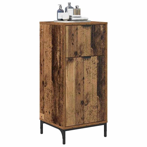 vidaXL Cabinet de salle de bain Bois Ancien 39,5 x 36 x 88 cm