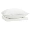 vidaXL Ensemble de couette 90 % en duvet d&rsquo;oie FULDA 2 pc 150 x 200 cm