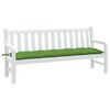 vidaXL Coussin de banc de jardin vert m&eacute;lang&eacute; 180x50x7 cm tissu