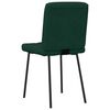 vidaXL Chaises &agrave; manger lot de 6 vert fonc&eacute; velours