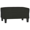 vidaXL Ensemble de canap&eacute;s 4 pcs avec coussins Noir Tissu