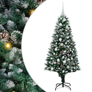 vidaXL Sapin de No&euml;l artificiel Vert 150 cm PVC, Acier et Plastique