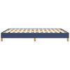 vidaXL Cadre de lit sans matelas bleu 160x200 cm tissu