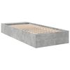 vidaXL Cadre de lit sans matelas gris b&eacute;ton 90x200 cm