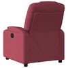 vidaXL Fauteuil inclinable &eacute;lectrique Rouge bordeaux Tissu