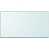 vidaXL Dessus de table rectangulaire en verre tremp&eacute; 1200 x 650 mm