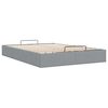 vidaXL Cadre de lit ottoman sans matelas gris clair 140x190 cm tissu