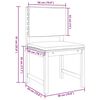 vidaXL Ensemble de banc de jardin 4 pcs Marron Bois d'Acacia Massif
