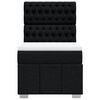 vidaXL Sommier &agrave; lattes de lit et matelas Noir 80x200 cm Tissu