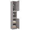 vidaXL Armoire de bain Sonoma gris 32x34x188,5 cm Bois d'ingénierie