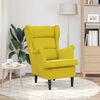 vidaXL Fauteuil jaune moutarde velours