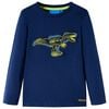 vidaXL T-shirt enfants &agrave; manches longues bleu marine 104
