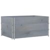 vidaXL Jardini&egrave;re gris 120x80 cm bois massif de pin
