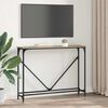 vidaXL Table console Ch&ecirc;ne artisanal 102 x 23 x 75 cm