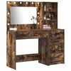 vidaXL Table de Toilette Marron 78.5 x 41 x 135 cm Bois d'ing&eacute;nierie