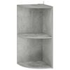 vidaXL &Eacute;tag&egrave;re d'angle 2 niveaux 41,5 x 41,5 x 72 cm Bois d'ing&eacute;nierie
