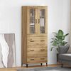 vidaXL Haut Armoire Montage mural Ch&ecirc;ne artisanal 69,5 x 34 x 180 cm