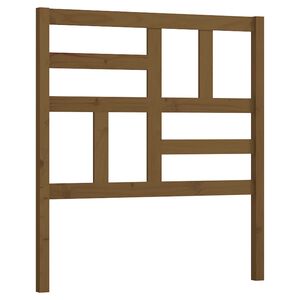vidaXL T&ecirc;te de lit Marron miel 81x4x104 cm Bois massif de pin
