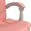 vidaXL Fauteuil inclinable de bureau Rose Similicuir