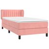 vidaXL Sommier &agrave; lattes de lit et matelas Rose 80x200 cm Velours