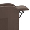 vidaXL Fauteuil &eacute;lectrique de massage Taupe Tissu