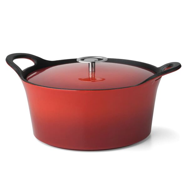 CUISINOX Casserole &eacute;maill&eacute;e en fonte 1,6 L 20 cm Rouge