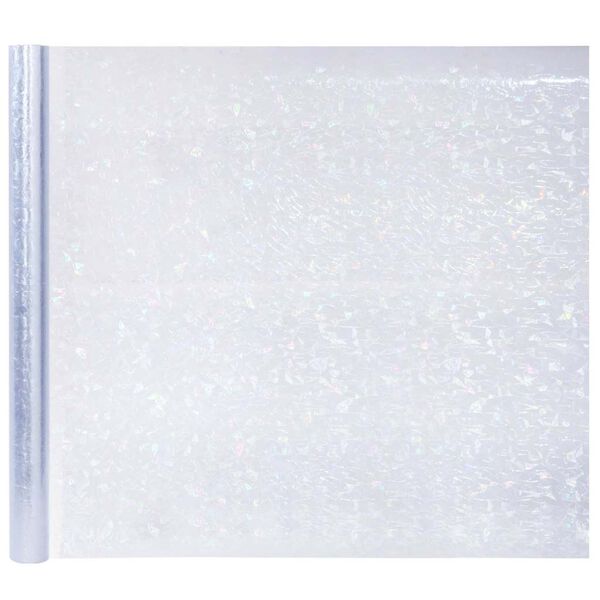 vidaXL Films pour fenêtre 3 pcs dépoli motif arc-en-ciel 3D PVC