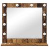 vidaXL Miroir de vanit&eacute; Rectangulaire Bois ancien 60 x 55 x 18 cm