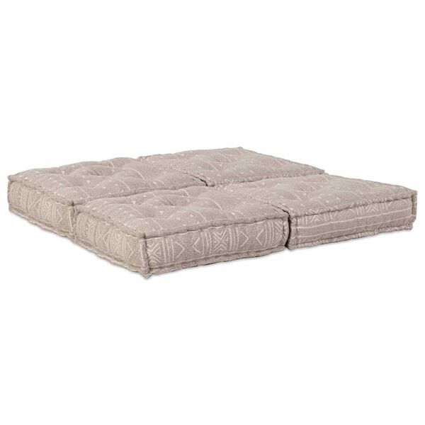 vidaXL Canapé modulaire 2 pcs Marron Clair 140 x 70 x 36 cm tissu