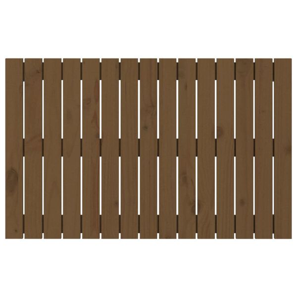 vidaXL T&ecirc;te de lit murale Marron miel 95,5x3x60 cm Bois massif de pin