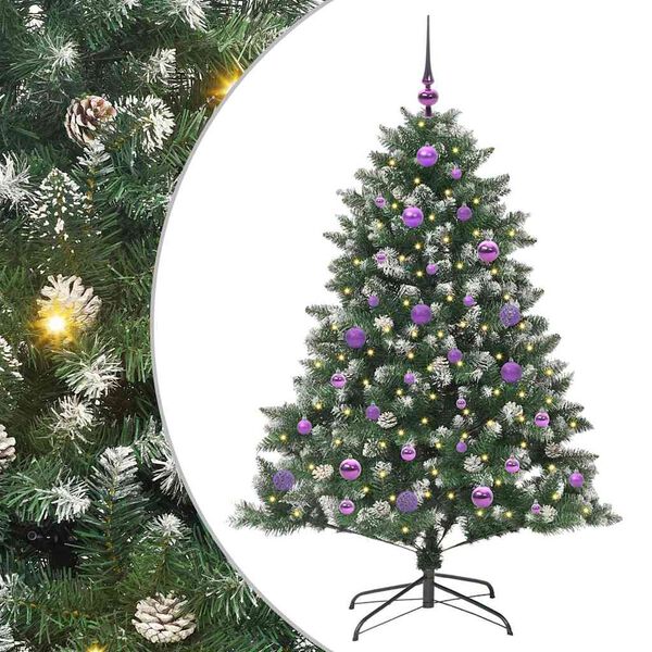 vidaXL Sapin de No&euml;l artificiel Vert 150 cm PVC, plastique et acier